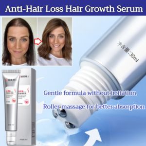 ⚡Best Price⚡Anti-Hair Loss Roller Massage Hair Growth Serum Scalp Massage Roller Hair Growth Essence Hair Regrowth Organic Hair Serum Roller Set /Nourishing Scalp Healthy Hair Growth Roll-on Essence