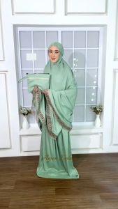 Mukena Dewasa Najmaseries Rayon Polos Renda