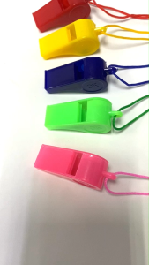 Plastic Whistle Thick Belt Rope Children Safety Outdoor Training Sports (WS218)
