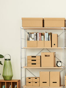 Japanese Style Large Capacity Paper File Basket Office Storage Box Magazine Organizer Dormitory Storage Rectangular Desktop Organizer