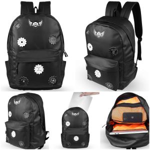Tas ransel premium hitam Tas ransel pria wanita sekolah kuliah kerja outdoor