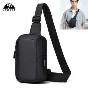 UPGREE Mens Crossbody Bag Fashion Mini Waterproof Oxford Cloth Mobile Phone Bag Casual Lightweight Bags Outdoor Sports Chest Bag