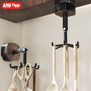 AMU·PIGGY | Rotatable Aesthetic Non-drilling Wall-mounted Storage Rack