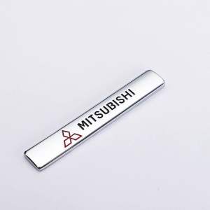 Miếng dán chữ 3D bằng kim loại trang trí xe hơi toyotahyundaimitsumecvipbiểu tượng hãng xe ô tô bằng kim loại