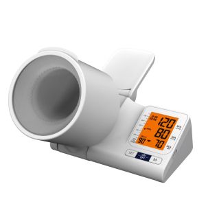JUSTLANG Tunnel-Type Blood Pressure Monitor Automatic Upper Arm Tonometer Digital English Voice 2*99 Memory Sphygmomanometer