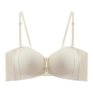 Miiow | Wireless Front-Closure Bra Womens Underwear Small Chest Gathered Look Wedding Dress Invisible Anti-Slip Smooth Backless Design