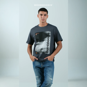 Bombboogie Kaos Pria Regular Greivo Dark Grey 2.0 12E73B4DG