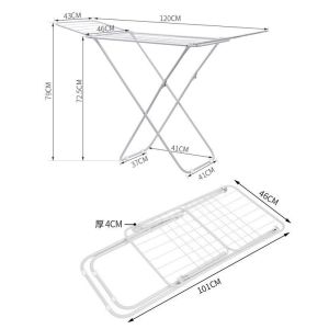 Floor Standing Folding Clothes Drying Rack Balcony Indoor Outdoor No Installation Required Home Hotel Use Y Type Drying Holder
