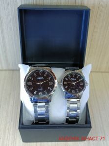 JAM Tangan Rante Parish Cauple Elegen Diameter 40/32 mm