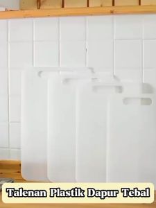 Talenan Dapur Plastik Tebal Non-Slip / Cutting Board / Alas Tatakan Pemotong Daging Ikan Buah Sayuran Roti Serbaguna / Papan Plastic Anti Licin Food Grade Multifungsi - GP Mall