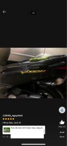 Trọn bộ tem nổi Vision màu vàng đời từ 2015-2017 hàng nhập Thái Lan chất lượng cao dành trang trí riêng cho dòng xe này tem nổi màu sắc rất đẹp và bền giá bán cực tốt bán lẻ như bán sỉ một bộ đầy đủ như hình chụp