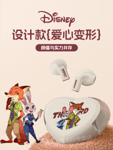 Disney Bluetooth Half-In-Ear Portable Transformable Heart Shaped Earphones New 2025 Wireless Audio Technology True Wireless