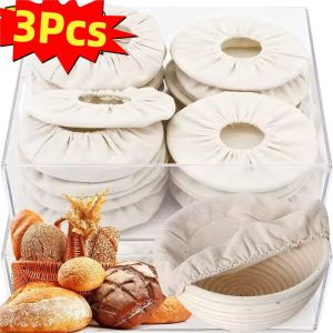3Pcs Fermented Cotton Cloth Cover with Elasticated Band Reusable Baking Tools Bread Fermentation Oven DIY Baking Tools