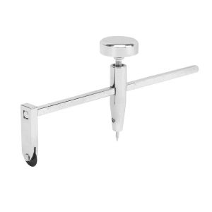Circle Cutter Compass Style Plasterboard Punch Tool with Precision Scale and Comfort Grip for Easy Notching and Cutting