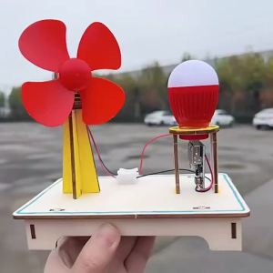 Bộ Dụng Cụ Thí Nghiệm Năng Lượng Gió Bằng Gỗ Tự Làm Dành Cho Trẻ Em - Đồ Chơi Khám Phá Sáng Tạo Lắp Ráp Được Học Tập STEM Thực Hành Vật Lý Năng Lượng Khoa Học