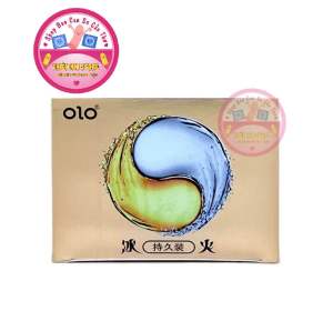 (Giao nhận kín đáo) Bao cao su OLO VÀNG 001 Lửa Băng kết hợp 2 trong 1 mang trải nghiệm mới mẻ hộp 10 chiếc