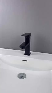 Hot and Cold Bathroom Faucet Water Mixer Tap Single Handel Single Hole Deck Mounted Plastic Washbasin Bathtub Faucet G1/2