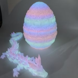 Creative 3D Printed Dragon Egg Dragon Toy Car Decoration Jointed Activity Figure Kids Miniature Collectible Model Decoration