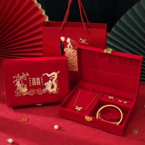 Wedding Ceremony Gold Jewelry Container