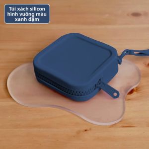 Túi Đựng Tiền Xu Nhỏ Bằng Silicon Cổ Điển Chống Nước Có Khóa Kéo Dùng Đựng Tai Nghe Son Môi Thẻ Túi Xách Du Lịch