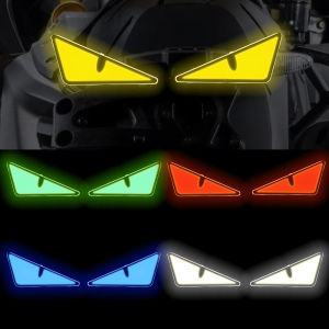 12V  Motorcycle LED Triangle Demon Eyes Light Decorative  Waterproof LED DevilEyes Headlight Projector Lens Lamp Car Decoration Lights