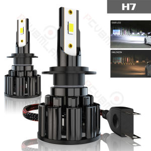 PCVBMLAUT 2PCS Car lights H7 H1 H11 9005 9006 Super Bright LED Headlights High Low Beam Fog Light Bulb White 6000K