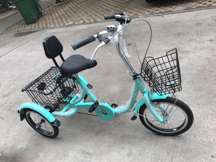 New Product Yulong Elderly Manpower Tricycle Adult Leisure Mobility Bicycle  Vegetable Basket Tricycle Can Enter Elevator