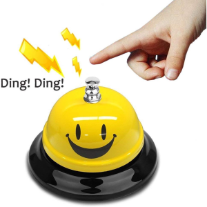 Call Bell Lovely Smile Face Desk Service Bell Ding Bell for Restaurant Hotel Room Party Office