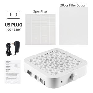Foreverlily | 12000RPM Suction Powerful Nail Dust Collector Brushless Nail Dust Extractor Nail Art Manicure Fan Vacuum Cleaner With 2 Filter