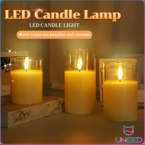 LED Electronic Candles: Eco-Friendly Glass Cup Candles for Wedding & Christmas