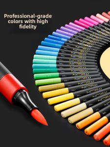 NORA | Soft Tip Non-bleed Stackable Nontoxic Washable Markers 48 Colors