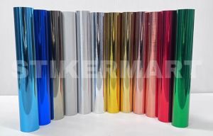 Stikermart PVC Premium Chrome Sticker - Balloon Sticker Car Sticker Craft Sticker Waterproof Metallic Chrome