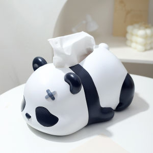 Cartoon Cute Panda Tissue Box Decoration Creative Home Living Room Tea Table Facial Tissue Storage Tissue Box For Home