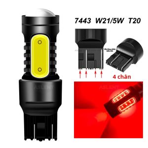 Bộ 2 Đèn Xi Nhan Tự Động 1156 LED BA15S P21W BAU15S PY21W 1157 BAY15D P21/5W 7443 3157 T25 Đèn Phanh Báo Dừng Cho Xe