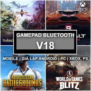Tay Cầm Chơi Mobile Game V18 - Bluetooth Led  Có Rung
