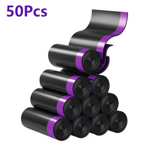 100Pcs Garbage Bag Drawstring Style Thickened Kitchen Disposable Trash Bag New Material Household Bedroom Garbage Bag 50x60cm