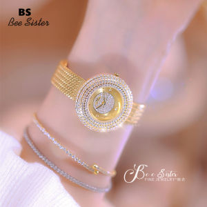 BS Bee Sister Đồng Hồ Nữ Thời Trang Bán Chạy 1753 Đồng Hồ Thạch Anh Chống Nước Dây Thép Không Gỉ Thường Ngày Đồng Hồ Đeo Tay Kim Cương Giả Thanh Lịch Cho Nữ Quà Tặng Cho Nữ