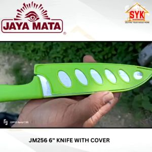 SYK Jaya Mata JM256 6Inch 150mm 1Pcs Colour Handle Knife With Cover Kitchen Cover Knife Slicing Knife Pisau Dapur