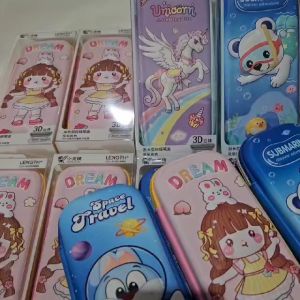 ITSHOPING - Kotak Pensil Anak 3D Eva Timbul Waterproof Tempat Pensil Anak Anti Air Peralatan Sekolah SD Alat Tulis Anak Cewek Cowok Hadiah Ultah Anak Karakter Lucu Packing Mika Exclusive