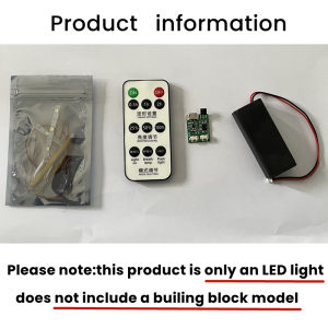 BYB LED Light For LEGO 10341 Artemis Space Launch Building Blocks Decorative Lamp Remote Control (Not Include  Building Blocks)