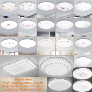 FEIZHUXIANSEN | Circular LED-Compatible Iron Ceiling Lampshade Replacement