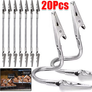 10/20pcs Double-headed Crocodile Clip / Supermarket Price Tag Label Clip / Multifunctional Retail Display Clamp / DIY Notes Photo Holder