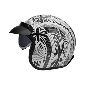 หมวกกันน็อคมอเตอร์ไซค์1.3กก. สกู๊ตเตอร์แบบเปิดหน้าพร้อมกระบังแสงแบบถอดได้ภายใน