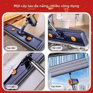Joybos | Cây Lau Nhà Cầu Vồng Không Cần GiặtTay Dùng Được Ướt Và Khô