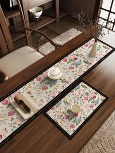 American Style Table Flag Luxury Dining Table Cloth Long Heat Insulation Mat Tea Ceremony Waterproof No-Wash Chinese Zen Tea Table Cloth