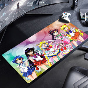 Bandai | Mouse Pad Sailor Moon Anime XXL Professional eSports Game Players Speed Lock Edge Rubber Game Desk Mousepad Keyboard Mat