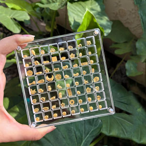 Acrylic Storage Box Gold Beans Gold Pendant Jewelry Earring Display Case Lucky Accessories Beads Display Box Household Organizer