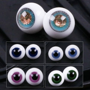 Beautiful Pig Eye Balls 8mm Glass Eyes for Dolls Running Face Dolls Sparkling Powder Eyes BJD8 Points Human Puppets