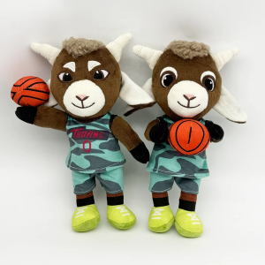 New 24cm Goat Plush Toys Cute Cartoon Anime Movie Animal Figure Peripheral Stuffed Doll Birthday Gifts