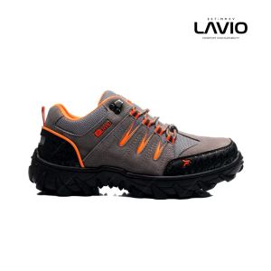 Sepatu Pria Wanita Outdoor Gunung Hiking Trekking Mendaki Anti Slip Lavio Fast Low Orange